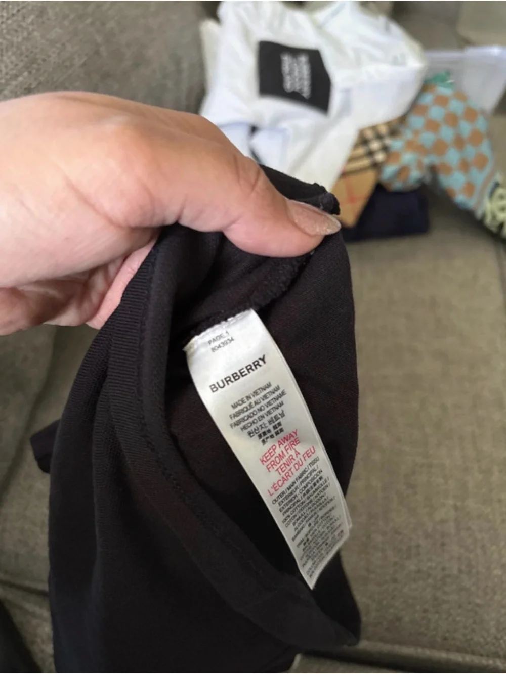 Burberry Black Polo Shirt with Signature Crest Detail